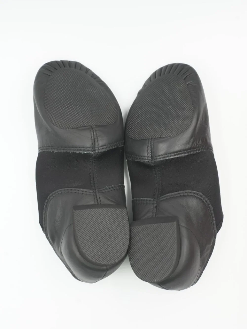 NIB Capezio EJ2 Black Leather Slip-On Jazz Dance Shoes Adult 6.5M